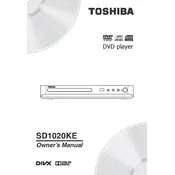 Toshiba SD1020KE DVD Player manual cover