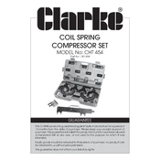 Clarke 1801454 CHT454 Coil Spring Compressor Set manual cover