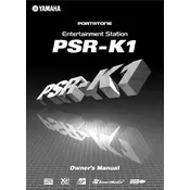 Yamaha PSR-K1 Keyboard manual cover