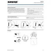 Shure SRH440 Headphones manual cover