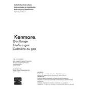 Kenmore 75123 664.7512 Range manual cover