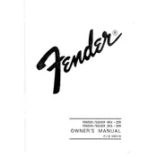 Fender SKX-25R Amplifier manual cover