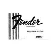 Fender Precision Special 1981 Guitar manual cover