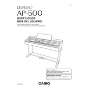 Casio Celviano AP500 Keyboard manual cover