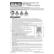 Sealey SAC05030.V2 Compressor manual cover