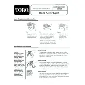 Toro Wood Accent Light 52208 Light Kit manual cover