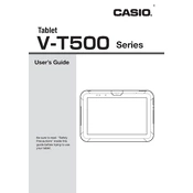 Casio V-T500 Tablet manual cover