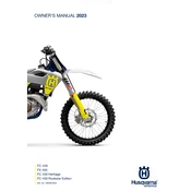 Husqvarna FC 450 Rockstar 2023 Motorcycle manual cover