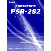 Yamaha PSR-282 Keyboard manual cover