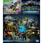 Mega Bloks Mattel Teenage Mutant Ninja Turtles DPF75 Construction Set manual cover