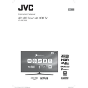 JVC LT-43C898 manual cover