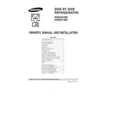 Samsung RM257AB Refrigerator manual cover