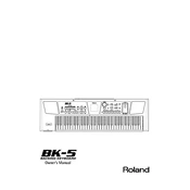 Roland BK-5 manual cover