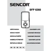 Sencor SFP 6260 OR MP4 Player manual cover