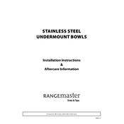 Rangemaster Atlantic Classic 1.3 Undermount Stainless Steel manual cover