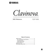 Yamaha Clavinova CLP-525 Piano manual cover