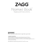 Zagg iPad Nomad Book Keyboard manual cover