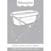 Fisher Price Mattel Soothing View Vibe GPN08 Bassinet manual cover