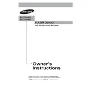 Samsung FP-T5094W TV manual cover