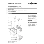 Viessmann Vitola 200 Safety Header Accessory manual cover