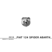 Fiat 124 Spider Abarth 2018 Sports Car manual cover