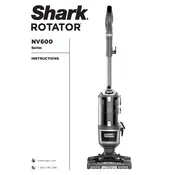 Shark Rotator NV600 Vacuum manual cover