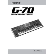 Roland G-70 manual cover