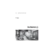 De Dietrich DRS1318J Refrigerator manual cover