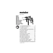 Metabo SB 660 Drill manual cover