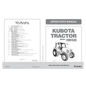 Kubota M100GX Tractor manual cover