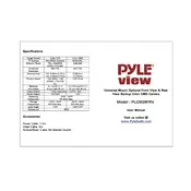 Pyle PLCM39FRV Camera manual cover