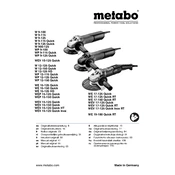 Metabo W 9-100 Grinder manual cover