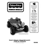 Power Wheels Mattel Dune Racer BCK89 Toy manual cover