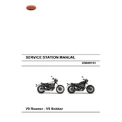 Moto Guzzi V9 Bobber Motorcycle manual cover