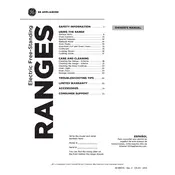 GE JBS360RTSS Range manual cover