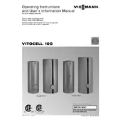 Viessmann Vitocell 100-B CVB Series Storage Tank manual cover