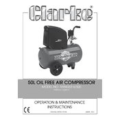 Clarke 2242015 Ranger 6 500 50L Air Compressor manual cover