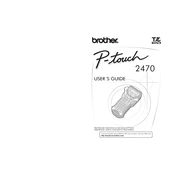 Brother P-touch PT-2470 manual cover