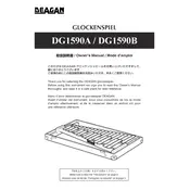 Yamaha DG1590A Glockenspiel manual cover