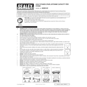 Sealey AS20.V2 Axle Stand manual cover