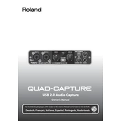 Roland QUAD-CAPTURE manual cover