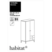 Habitat Tatsuma TATS-WA-SS14-A 4341277 Wardrobe manual cover