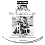 Fisher Price Mattel Little People Fun Sounds Garage 77974 Toy manual cover