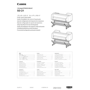 Canon imagePROGRAF SD-21 manual cover