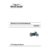 Moto Guzzi V7 E5 Special-Stone Motorcycle manual cover