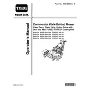 Toro 30934 Mower manual cover