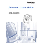 Brother DCP-8110DN Advanced manual cover