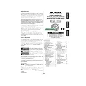 Honda GX120 Rammer Type 2007 Engine manual cover