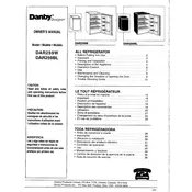 Danby DAR259W Refrigerator manual cover