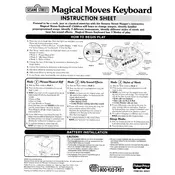 Fisher Price Mattel Magical Moves Keyboard 93521 Toy manual cover